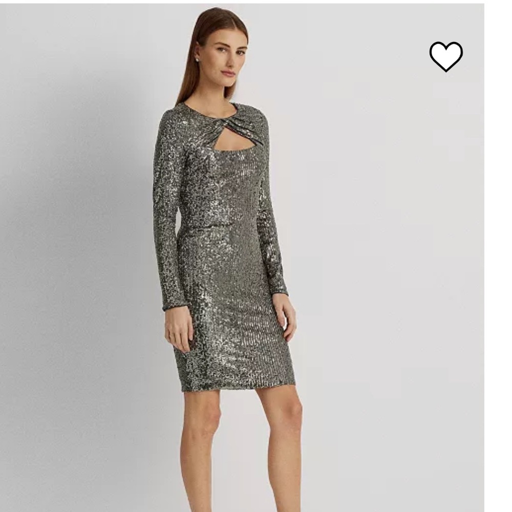 offer❤️Ralph Lauren New Women's Sequin Cocktail Dress